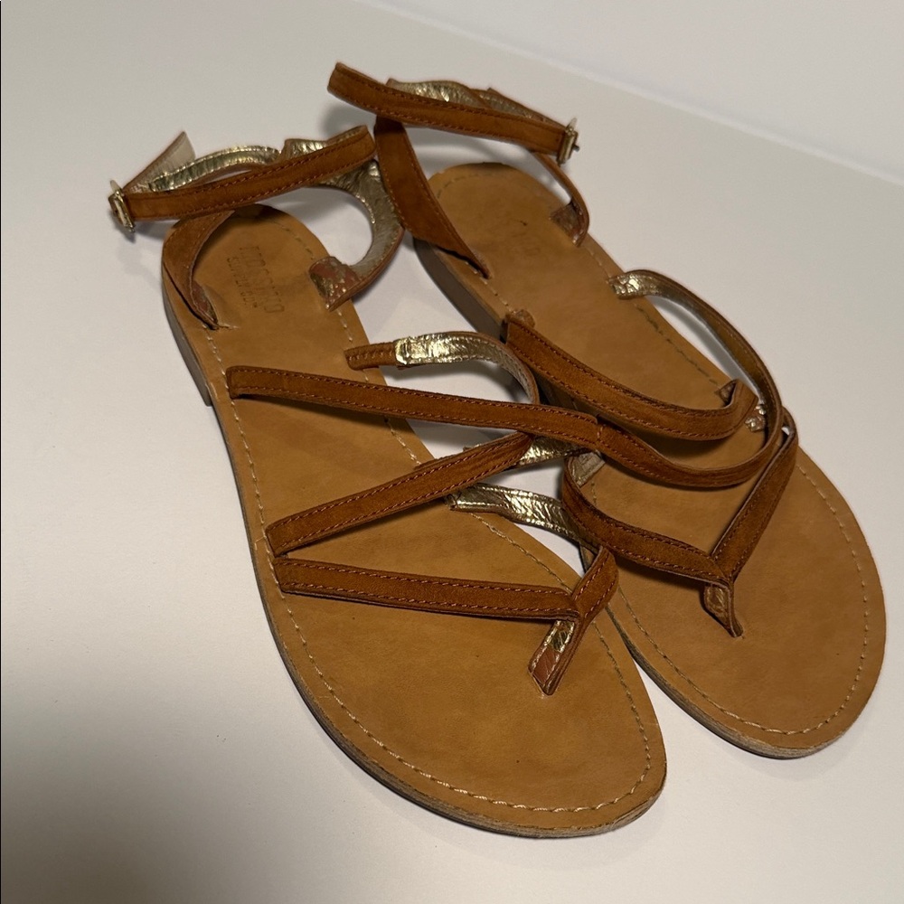 Mossimo Supply Co. Brown Strappy Sandals